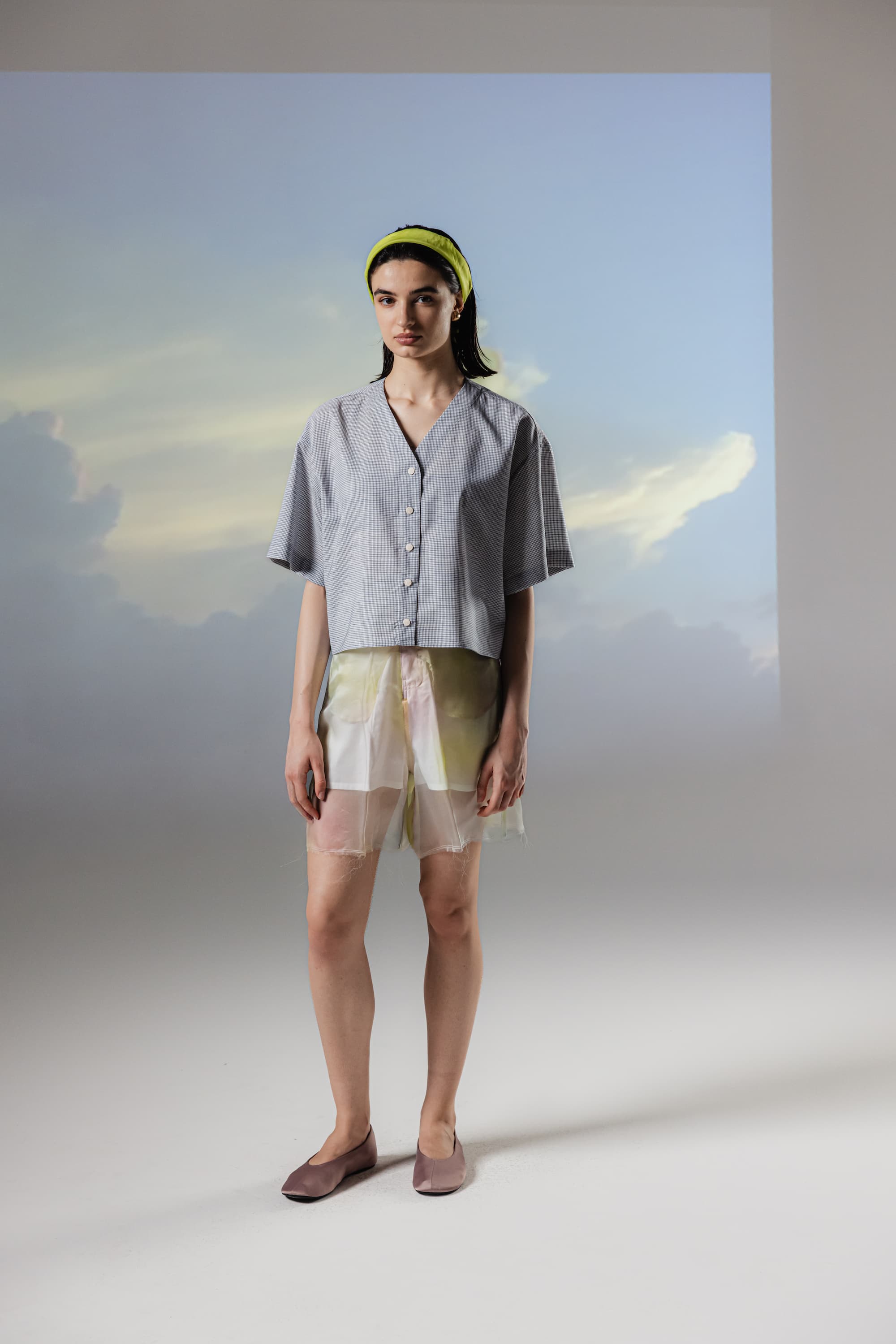 TANIA _ SILK BERMUDA SHORTS