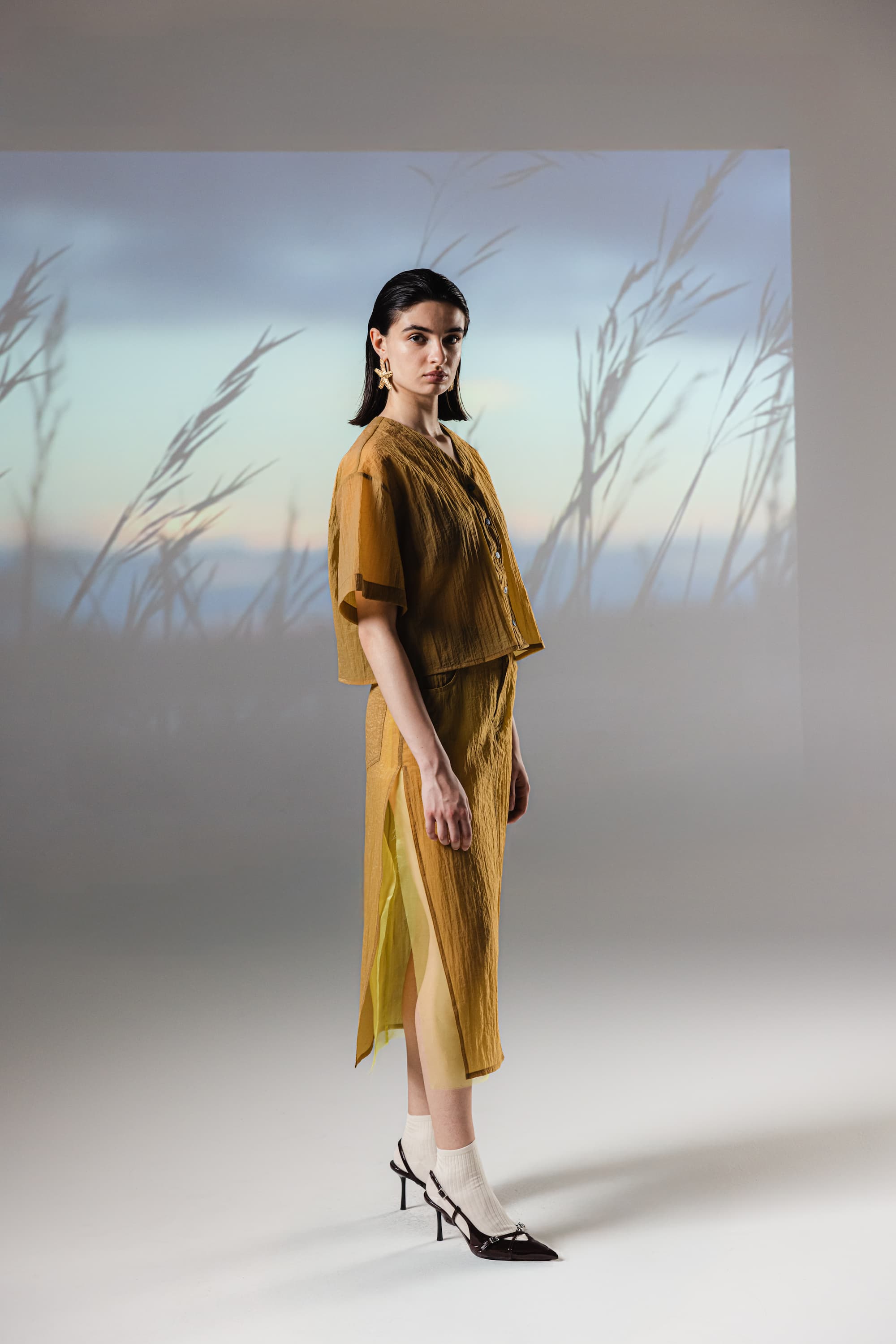 ELIDE _ THREE QUARTER SLEEVE SHIRT